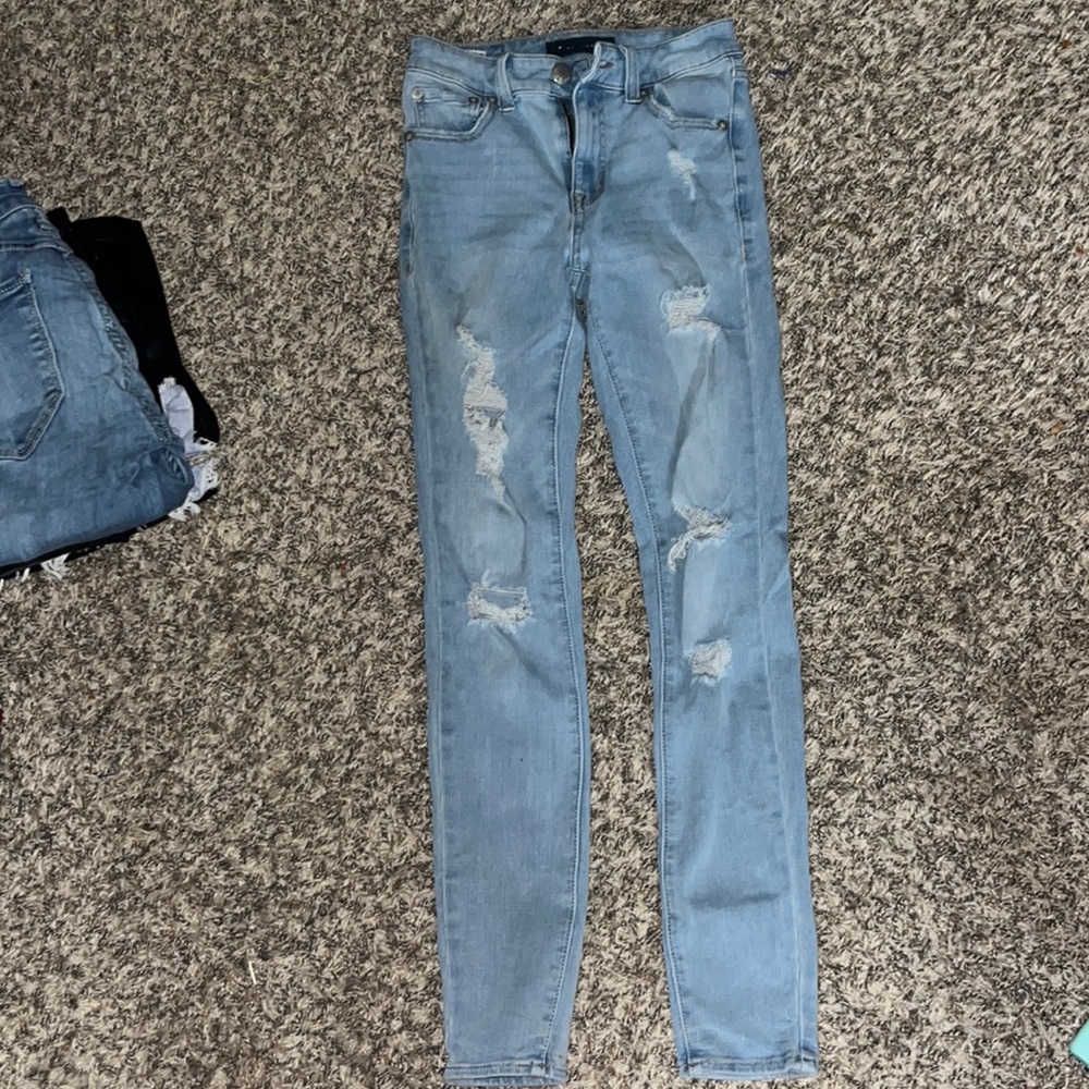 High rise jeggings
